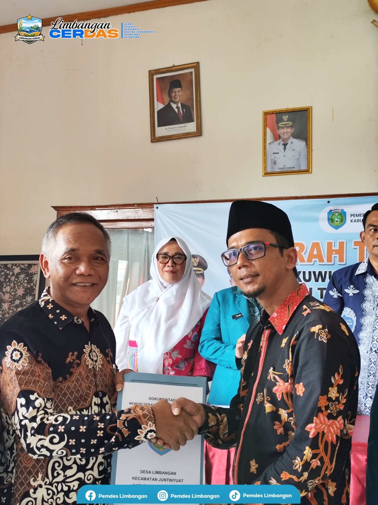 Serah Terima Jabatan Kepala Desa Limbangan & Pelantikan Ketua TP PKK Desa Limbangan