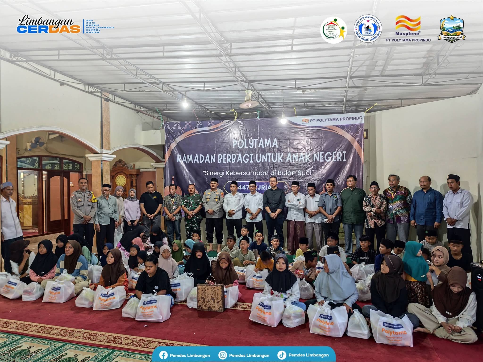 Santunan Anak Yatim PT. Polytama dan Posko Yatim Desa Limbangan