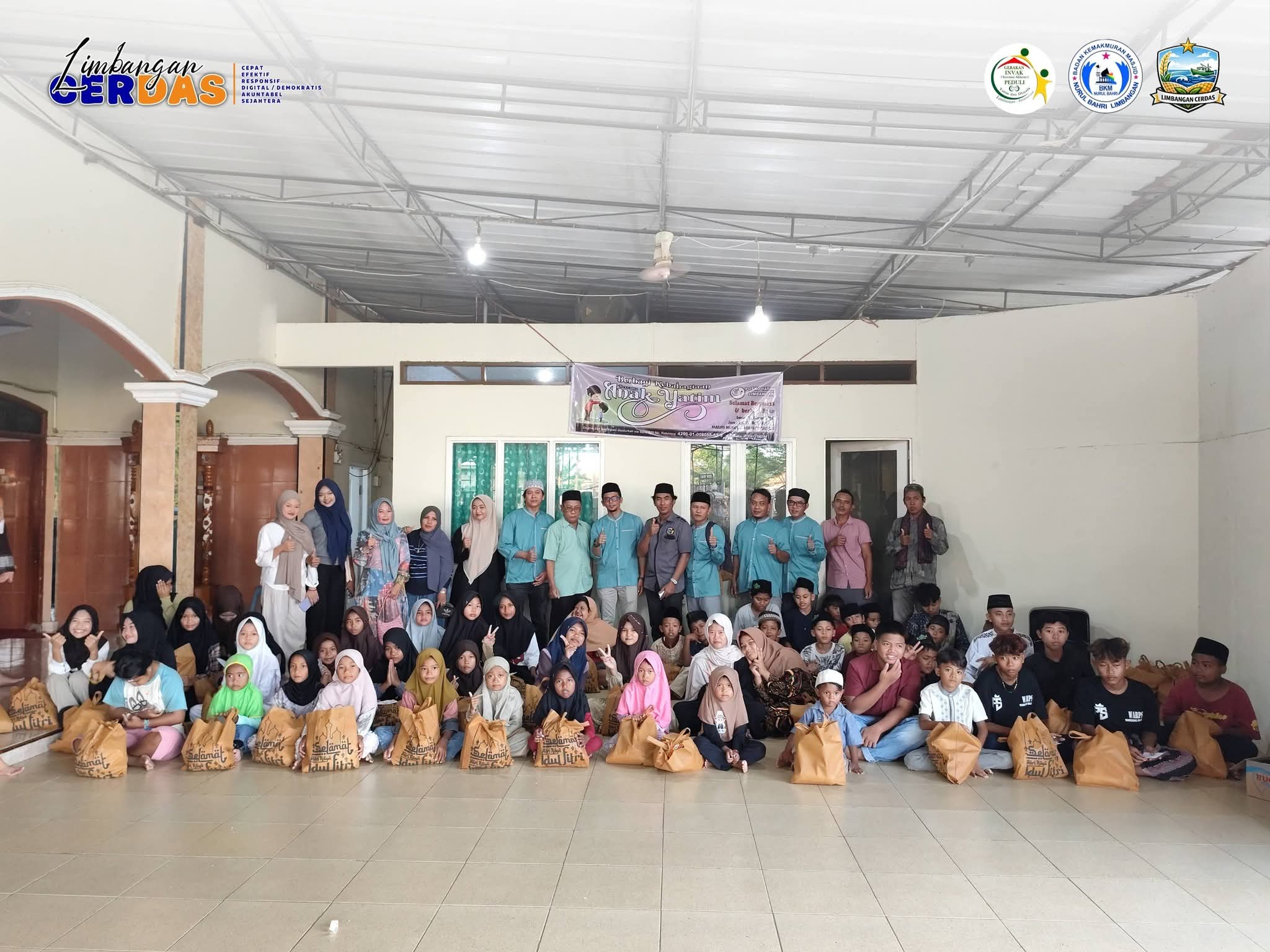 Santunan Anak Yatim Piatu Bersama Posko Yatim Desa Limbangan
