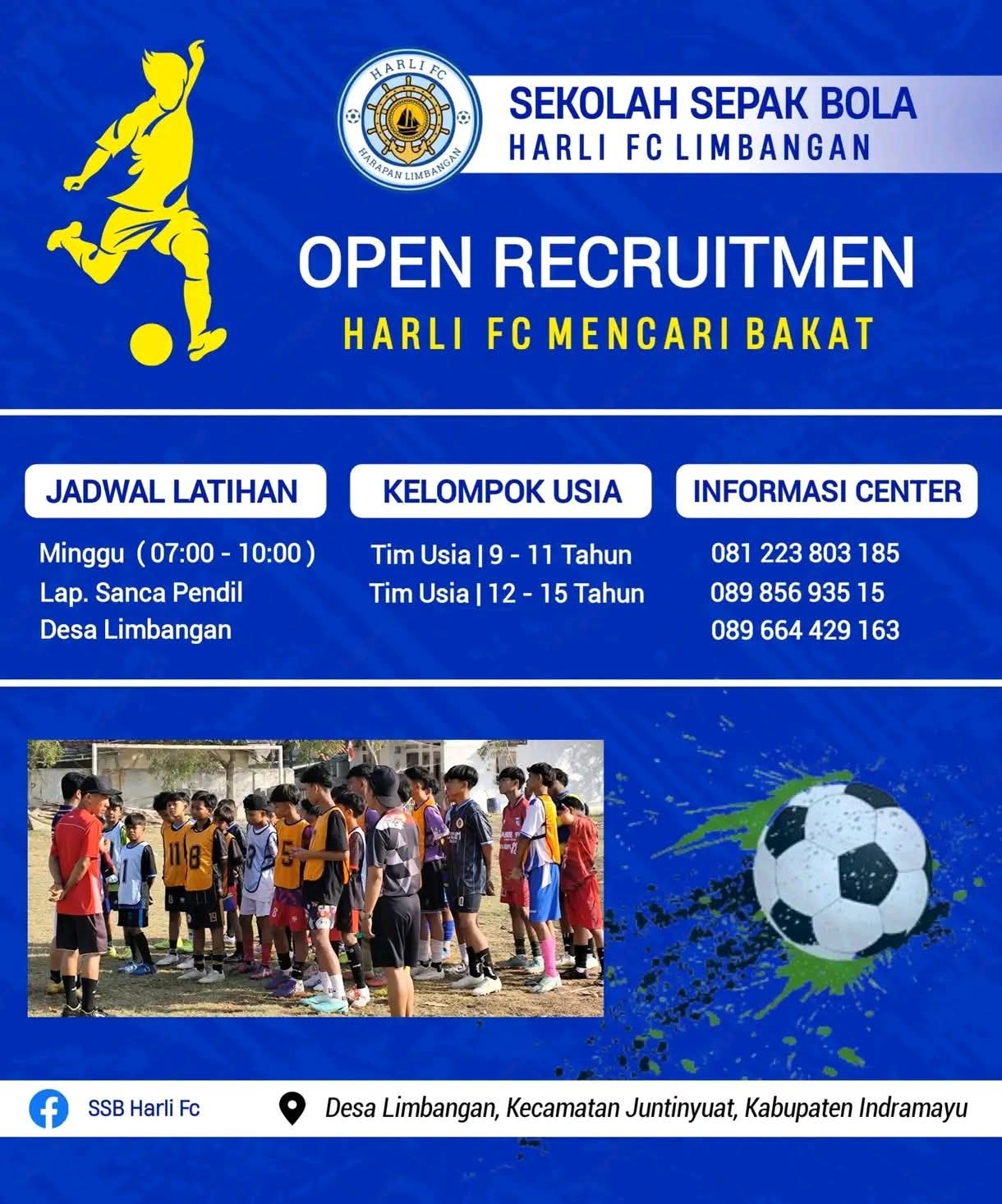 Pembukaan Pendaftaran Sekolah Sepak Bola Harli FC Desa Limbangan