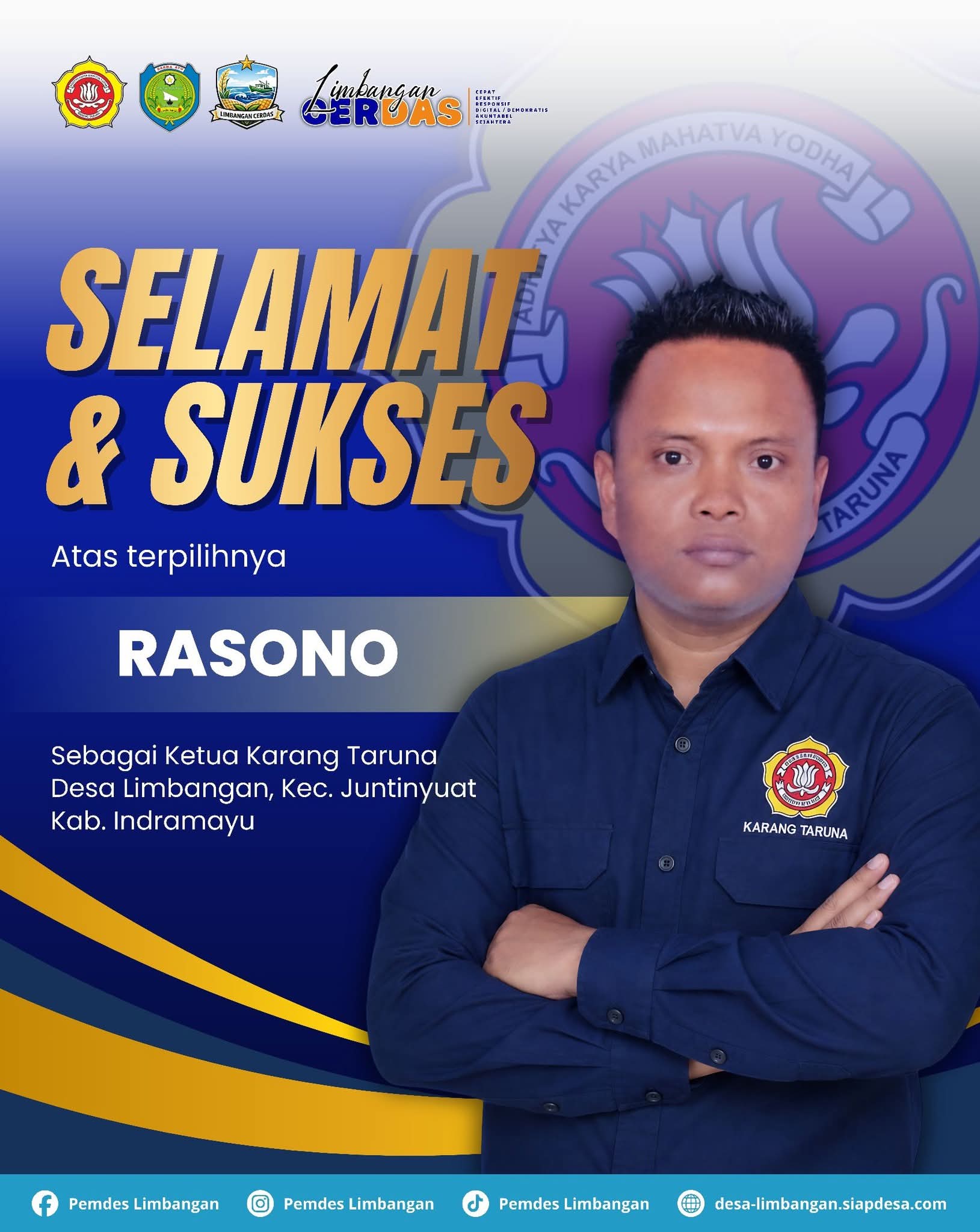 Selamat dan Sukses Atas Terpilihnya Ketua Karang Taruna