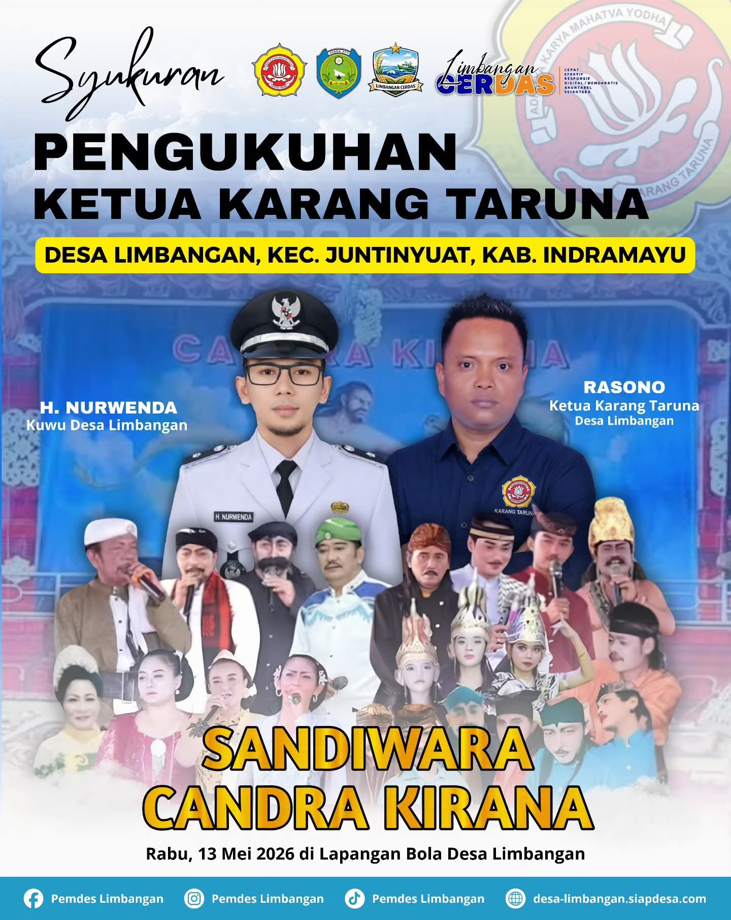 Hadirilah Syukuran Pengukuhan Ketua dan Pengurus Karang Taruna Cerdas Berkarya Desa Limbangan