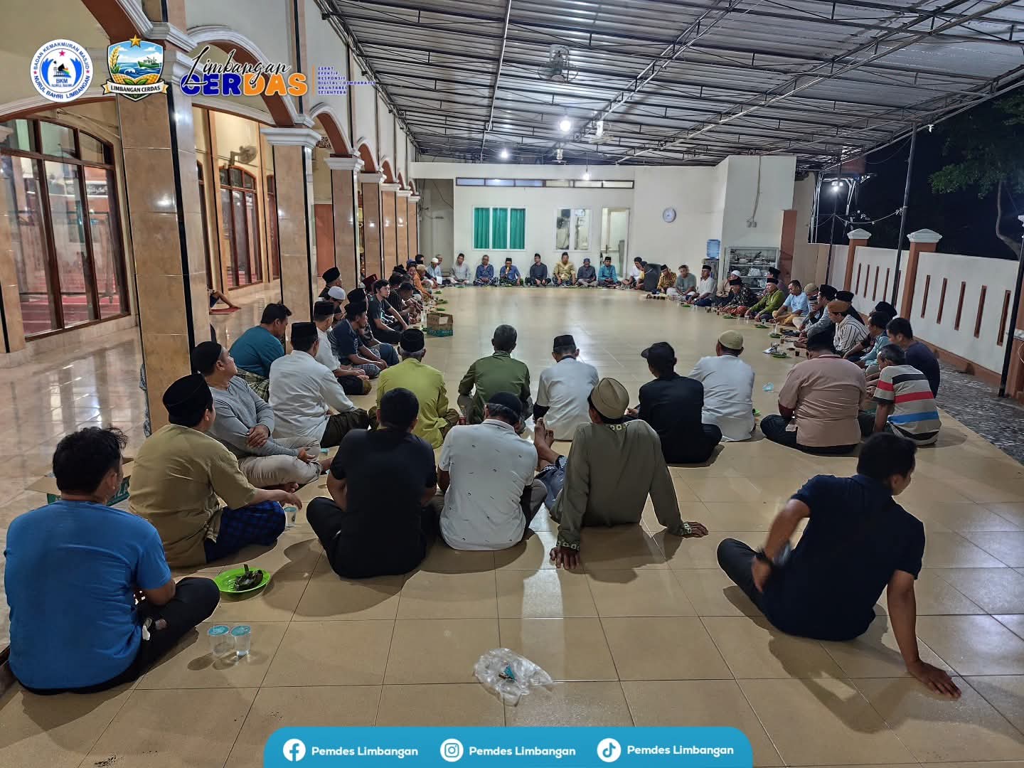 Musyawarah Reshuffle Pergantian Pengurus BKM ( Badan Kemakmuran Masjid Nurul Bahri ) Desa Limbangan