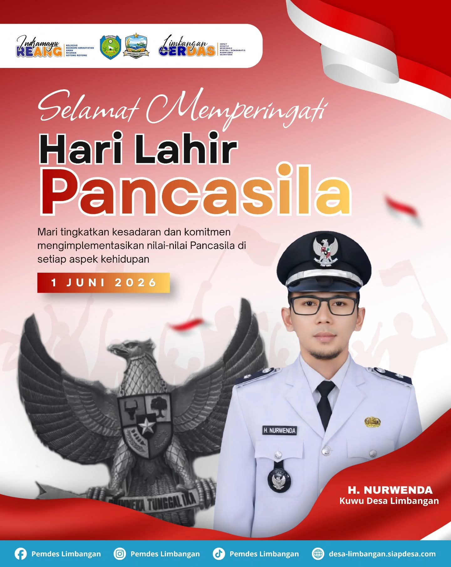 Selamat Memperingati Hari Lahir Pancasila, 1 Juni 2026