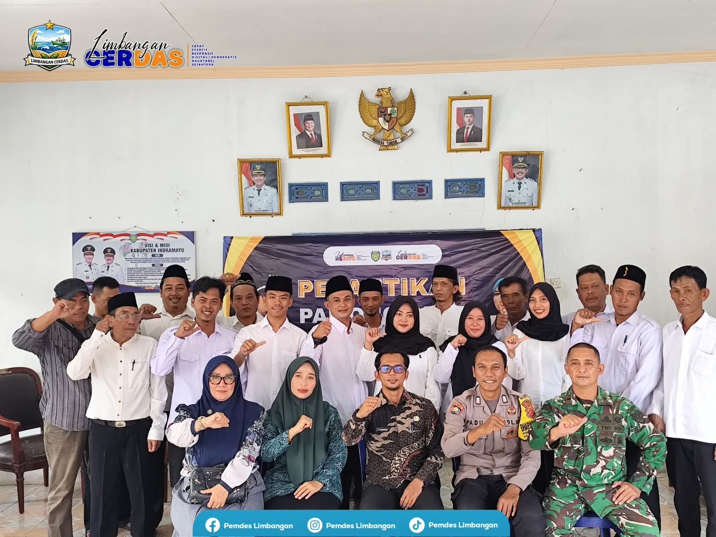 Pelantikan & Pengambilan Sumpah Pamong Desa Limbangan