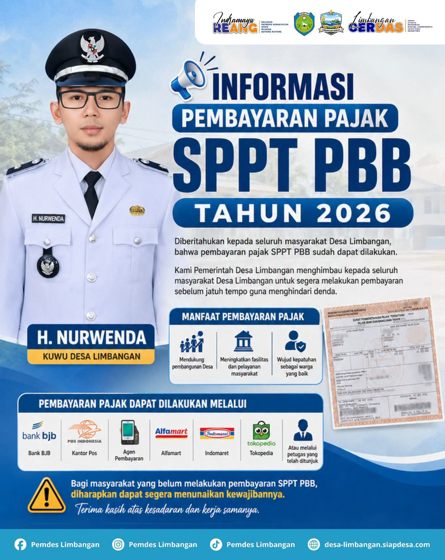 Pembayaran Pajak SPPT PBB Tahun 2026
